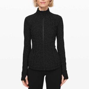 Lululemon Define Jacket Luxtreme Camo Print Black Size 10 Activewear Athleisure
